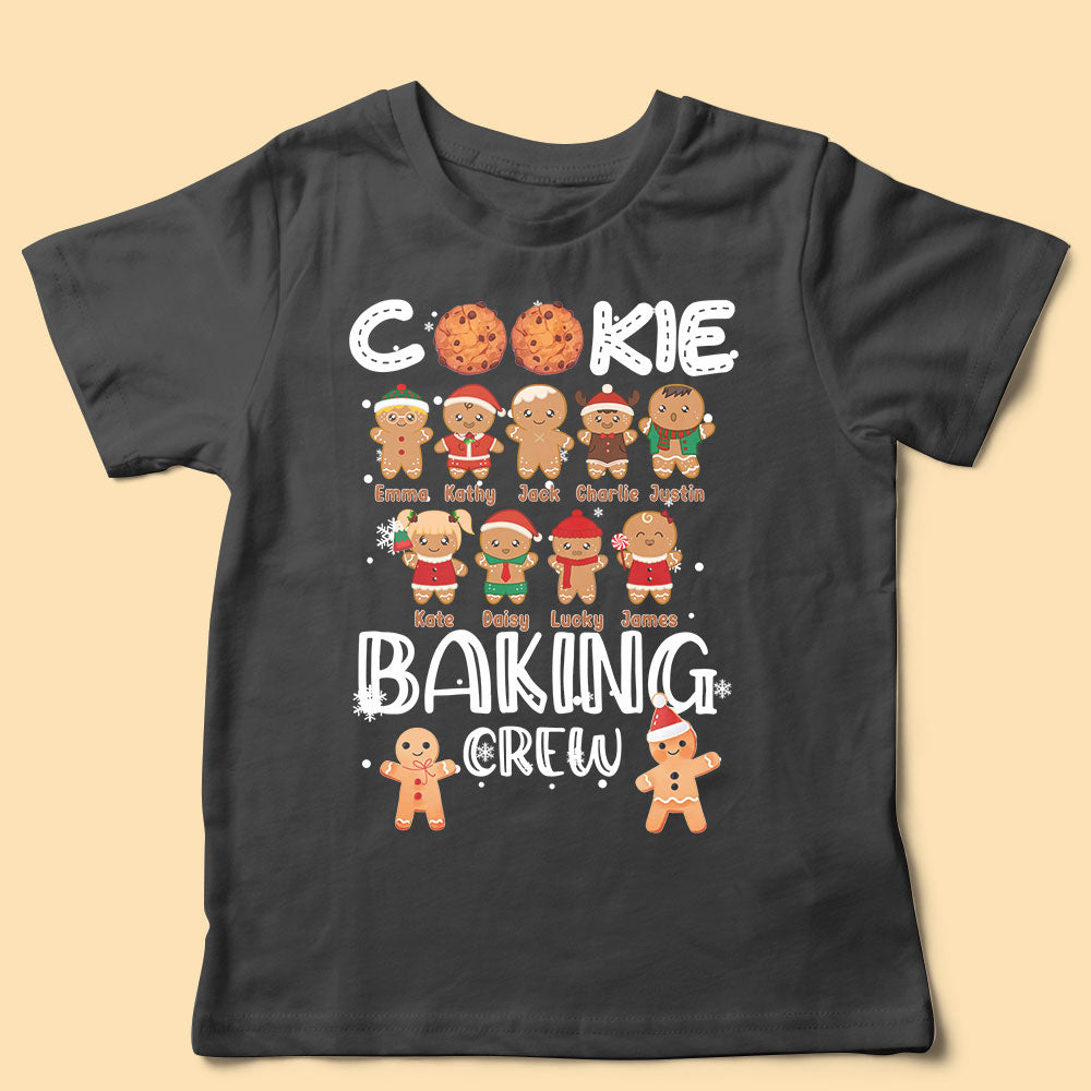 Cookie Baking Crew Personalized Christmas Shirt