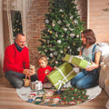 Cozy At Home With Family Personalized Christmas Tree Skirt