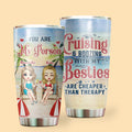 Cruising & Boozing With My Besties Personalized Tumbler Gift For Best Friend Beach Bestie
