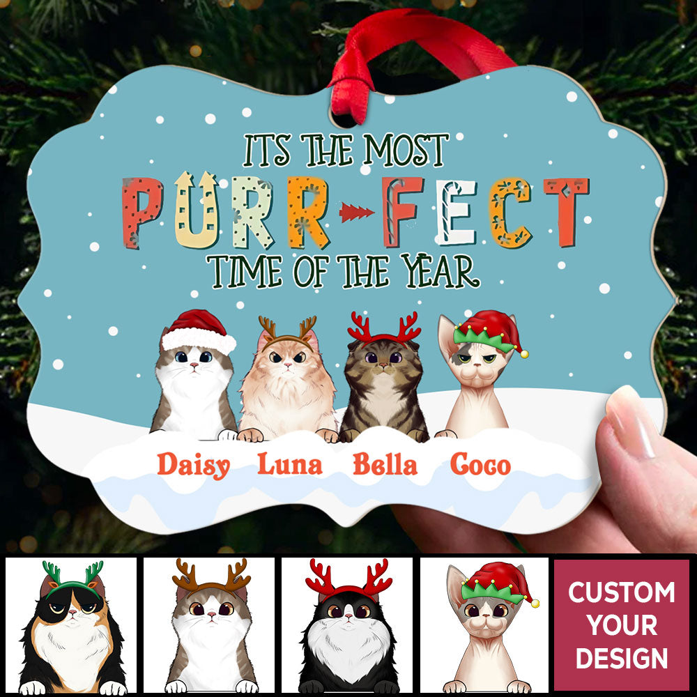 Custom Christmas Ornaments It's The Most Purrfect Time Of The Year