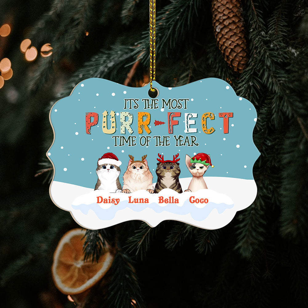 Custom Christmas Ornaments It's The Most Purrfect Time Of The Year