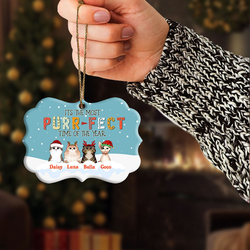 Custom Christmas Ornaments It's The Most Purrfect Time Of The Year