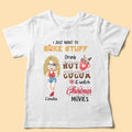 Custom Bestie Gift Shirt I Just Want To Bake Stuff