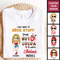 Custom Bestie Gift Shirt I Just Want To Bake Stuff