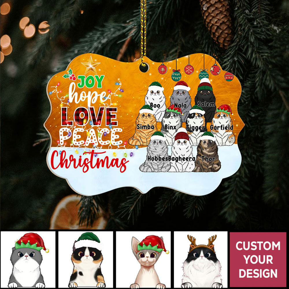 CustomChristmasOrnamentsJoinHopeLovePeaceForCatLovers