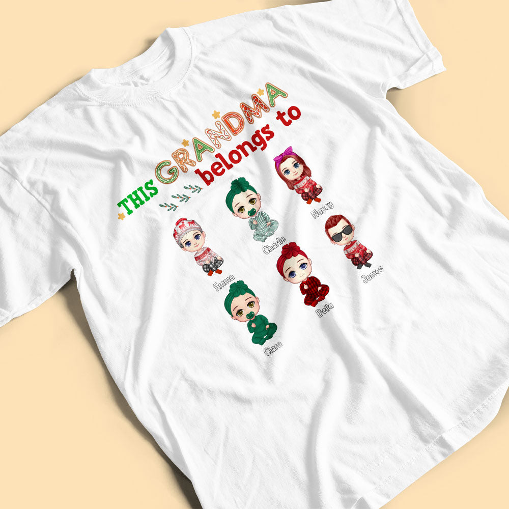 Custom Christmas Shirt This Grandma Belongs To