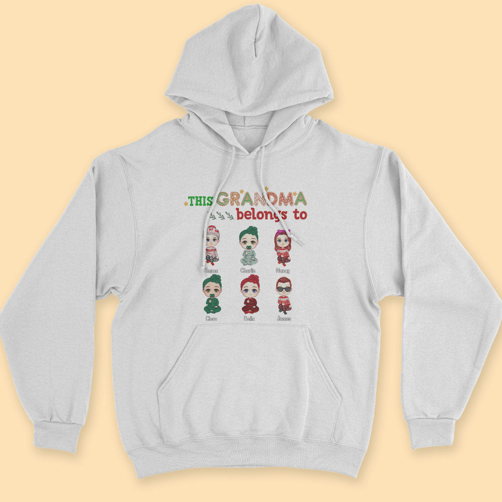 Custom Christmas Shirt This Grandma Belongs To