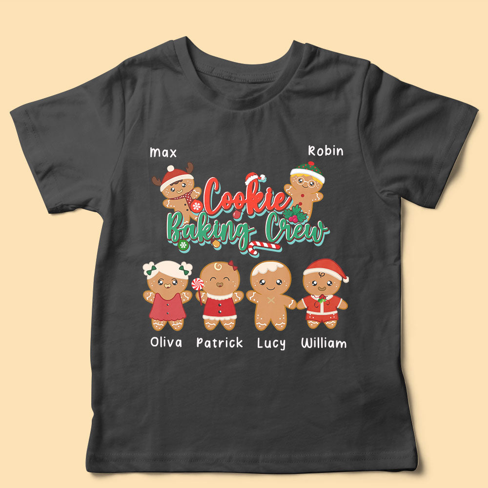 Custom Christmas Shirts For Family Cookie Baking Crew