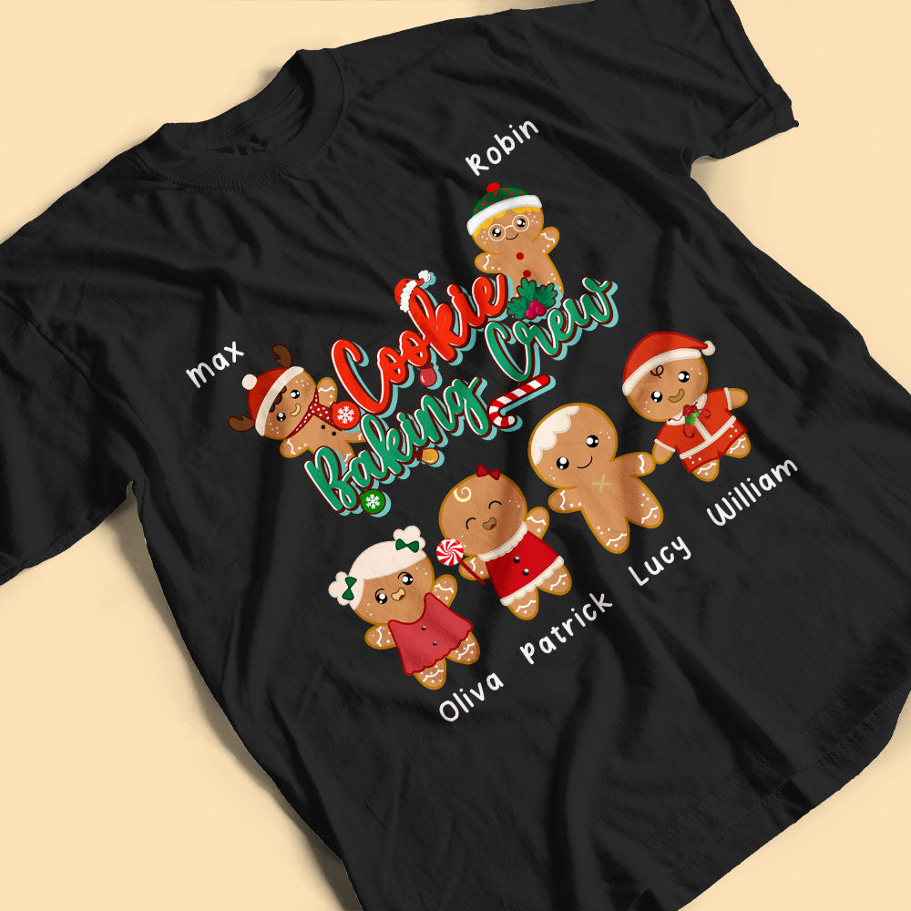 Custom Christmas Shirts For Family Cookie Baking Crew