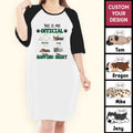 Custom Dog Night Gown For Women This Is My Official Napping Shirt