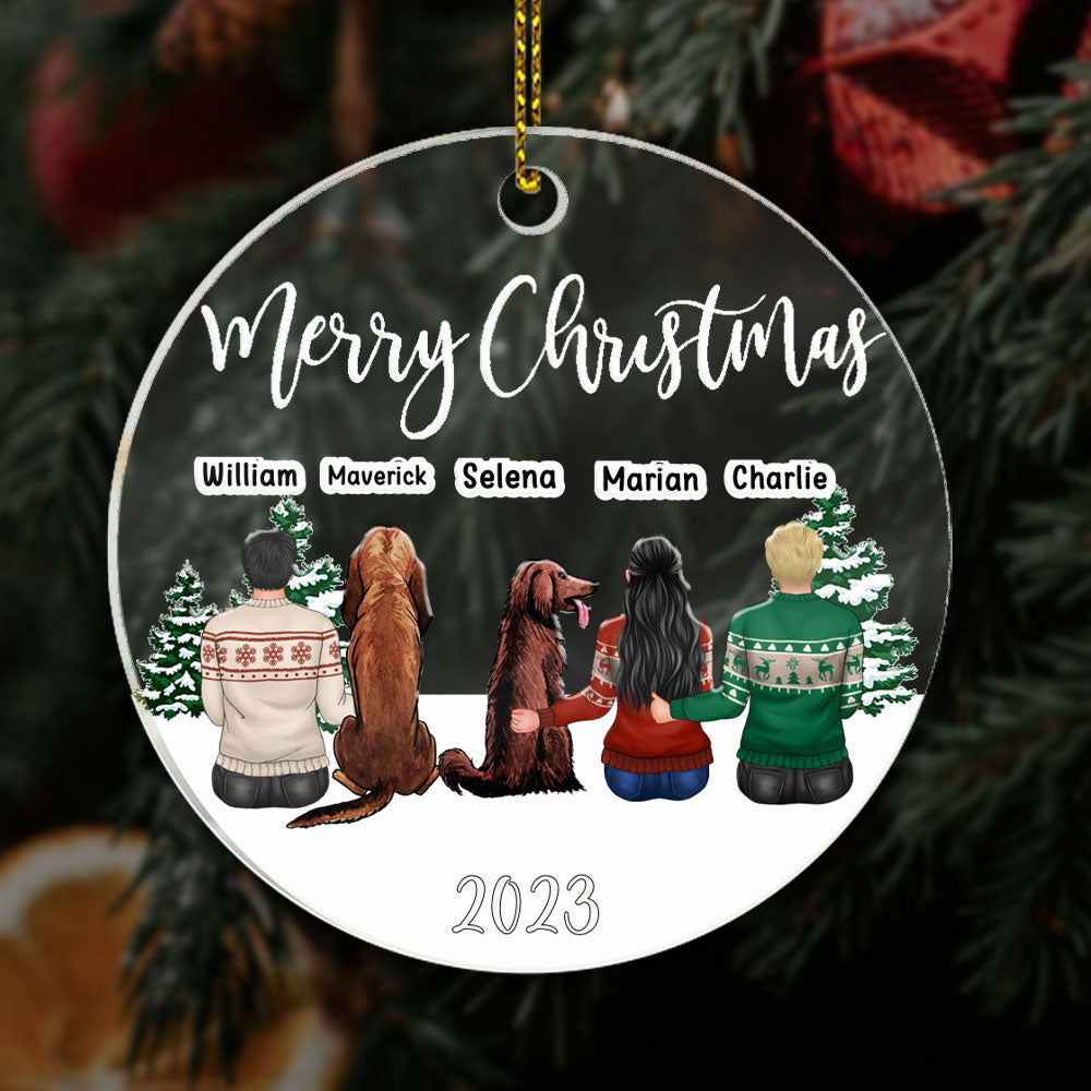 Custom Family Christmas Ornaments 2023