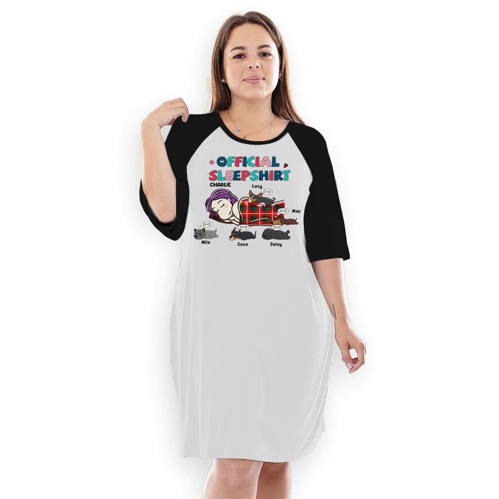 Cute Sleep Shirt Night Gown For Dog Lovers