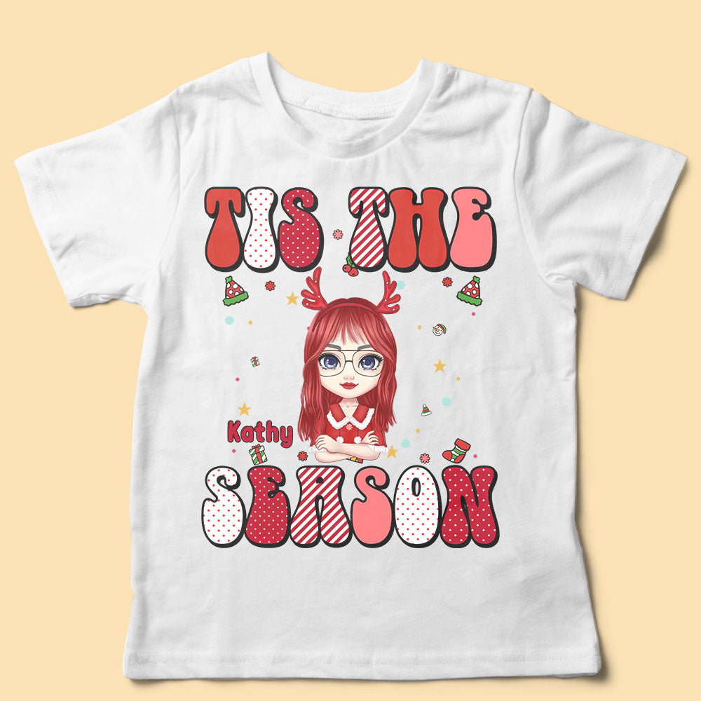 Cute Personalized Christmas Shirt Tis The Season