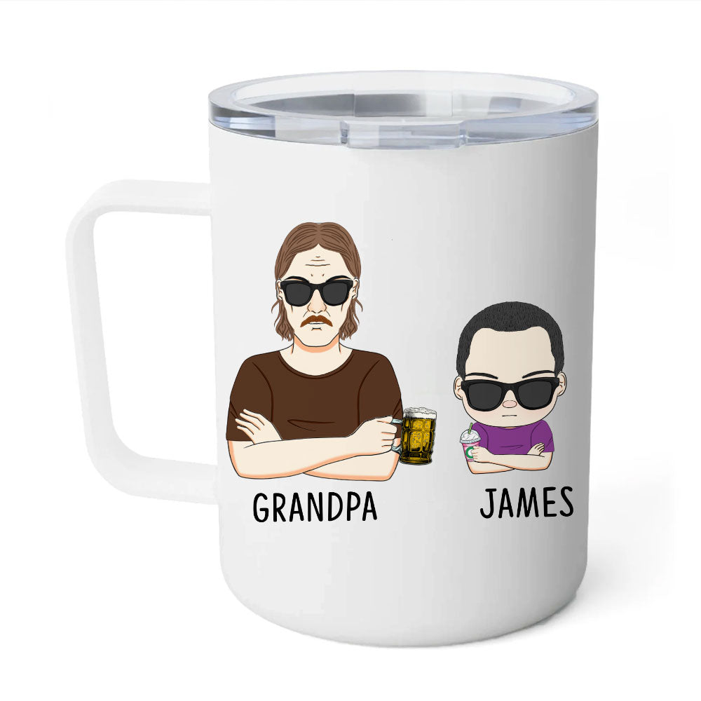 Dad Thanks For Father's Day Personalized Mug