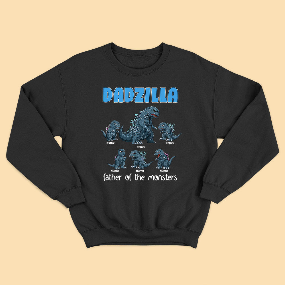 Dadzilla Father Of Monsters Personalized Fathers Day Shirts