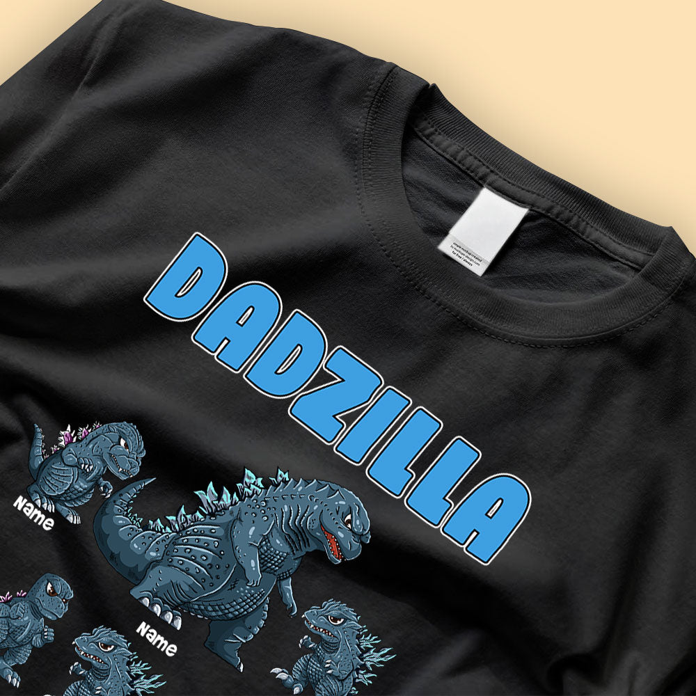 Dadzilla Father Of Monsters Personalized Fathers Day Shirts