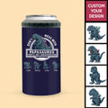 Don't Mess With Papasaurus Personalized Can Cooler Tumbler For Dad