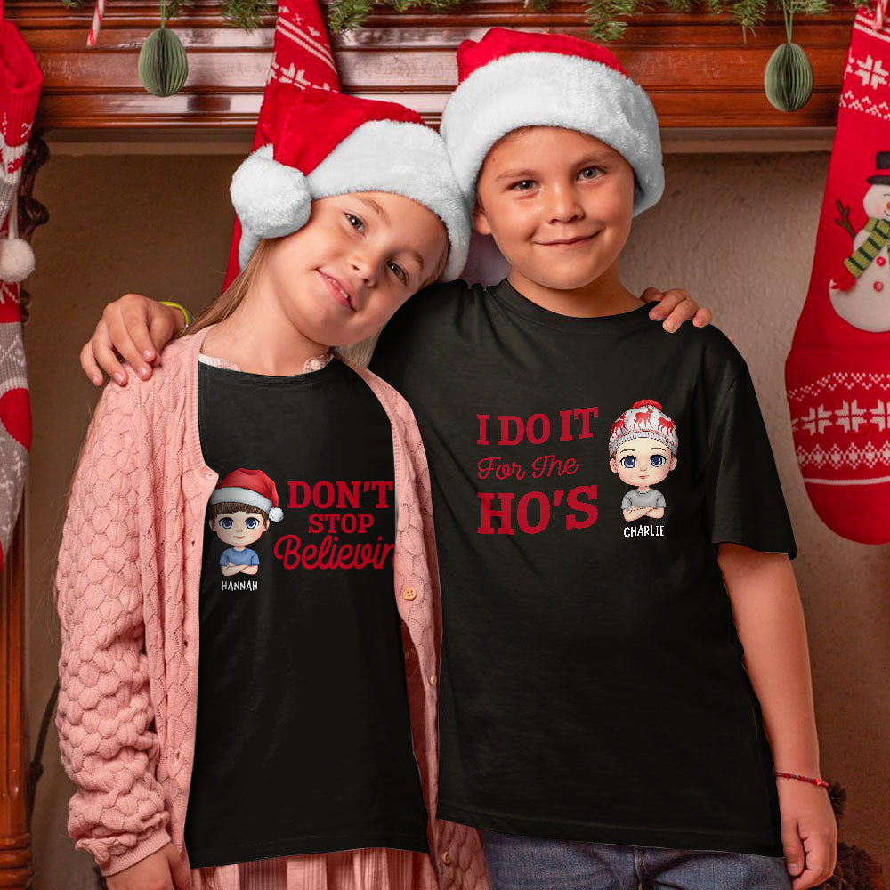 Don't Stop Believing New Version Custom Christmas Shirt For Family