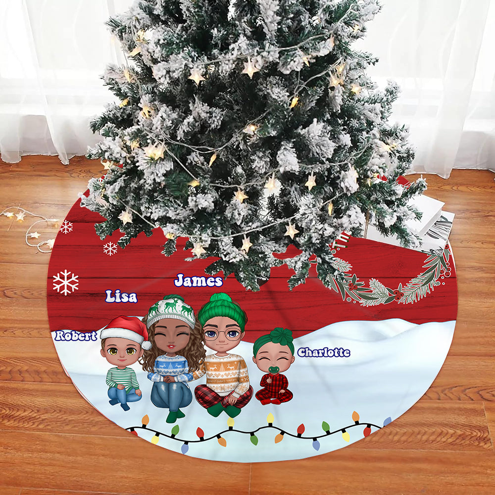 Family Celebration Together - Personalized Christmas Tree Skirt