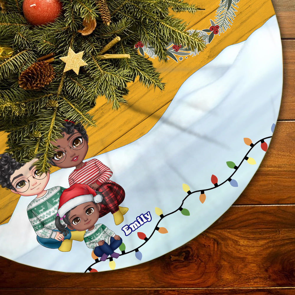 Family Celebration Together - Personalized Christmas Tree Skirt