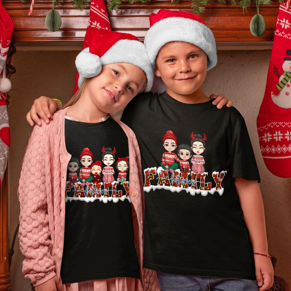 Family Forever X-mas 2023  Personalized Matching Christmas Shirt