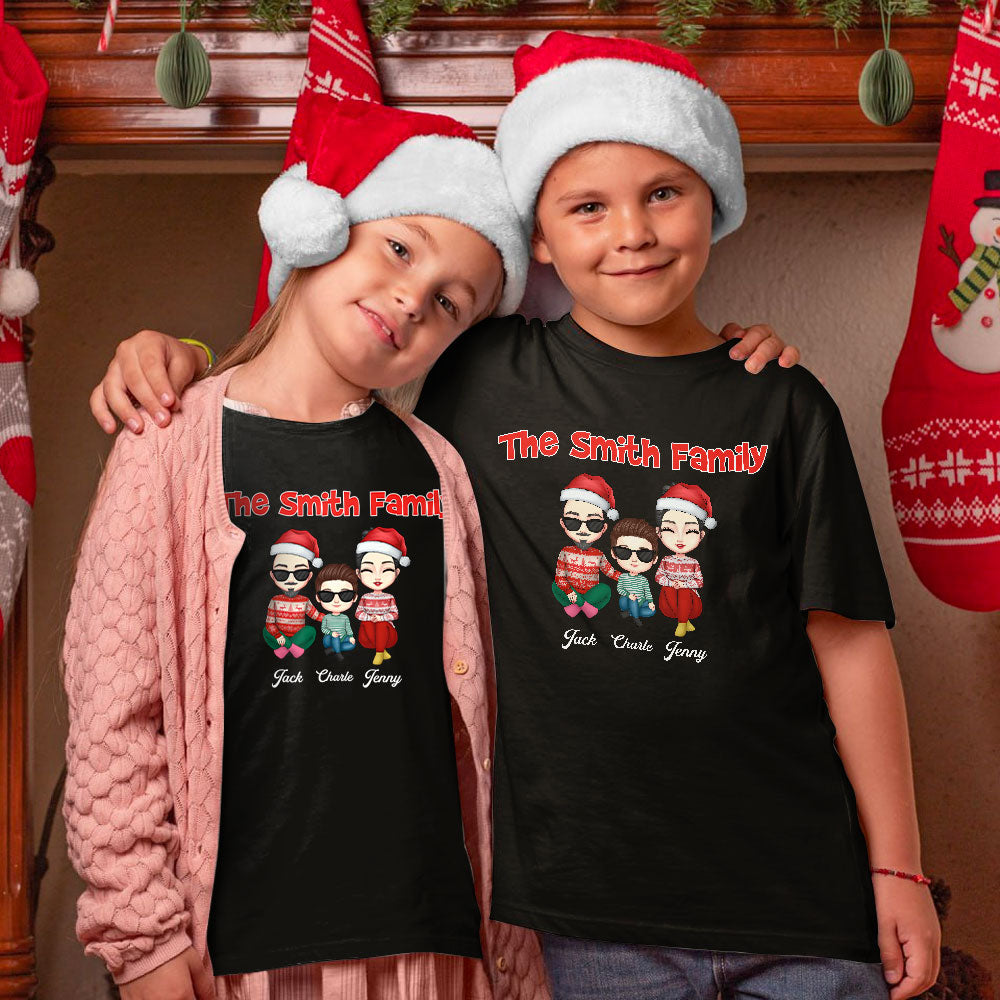 Family Member X-mas 2023  Personalized Matching Christmas Shirt