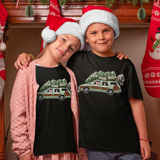 Family's Member Vacation Car X-mas 2023 Personalized Matching Christmas Shirt