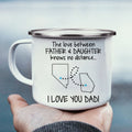 Father Daughter Distance Gift Personalized Mugs