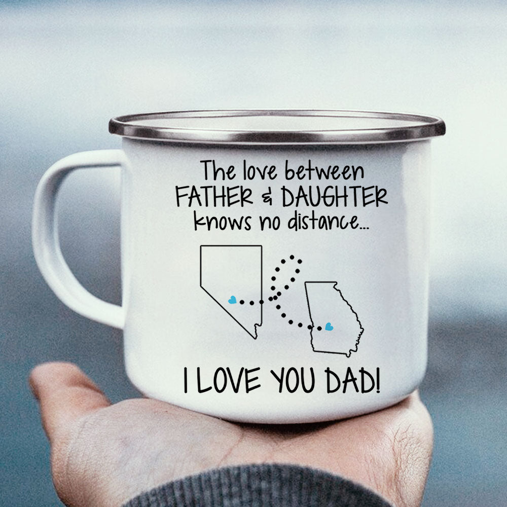 Father Daughter Distance Gift Personalized Mugs