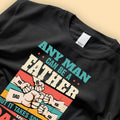 Father Hand Fist Bump Personalized Fathers Day Shirts