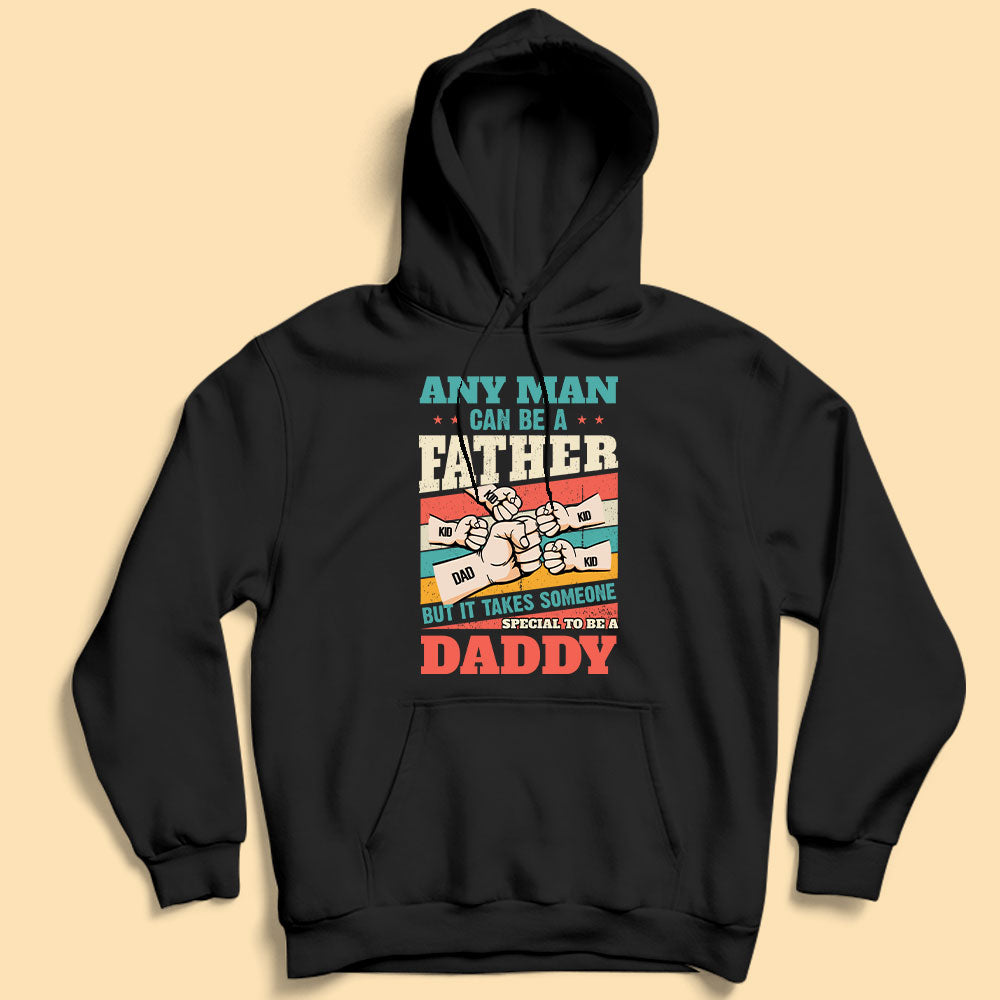 Father Hand Fist Bump Personalized Fathers Day Shirts