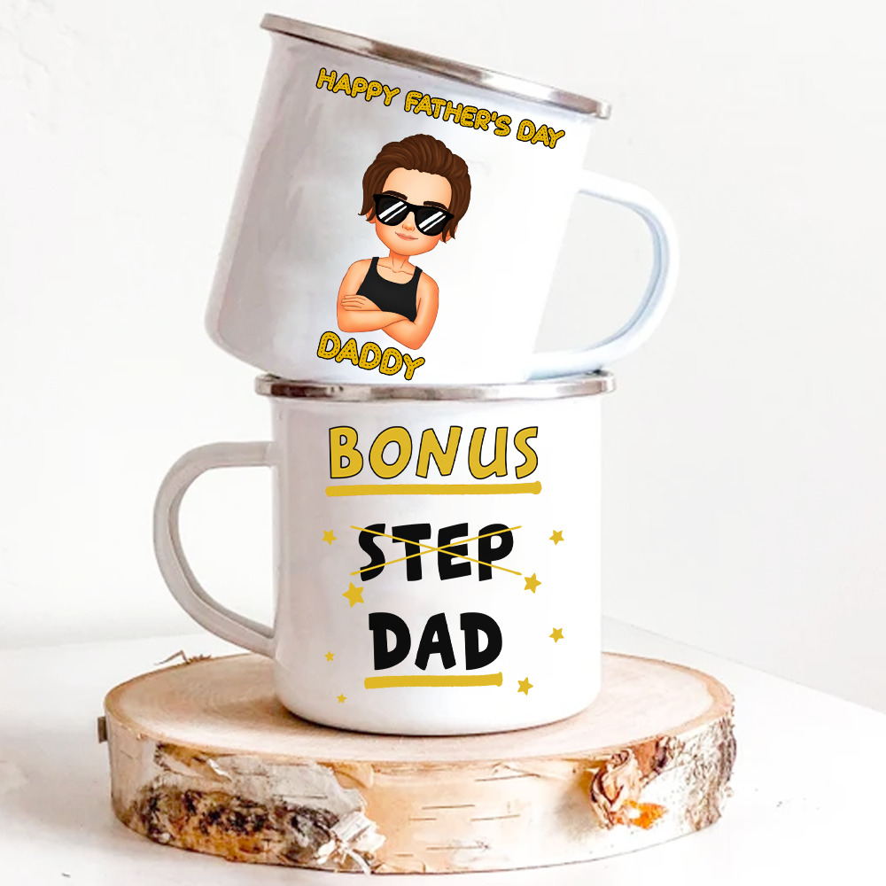 Fathers Day Personalized Mug Bonus Step Dad