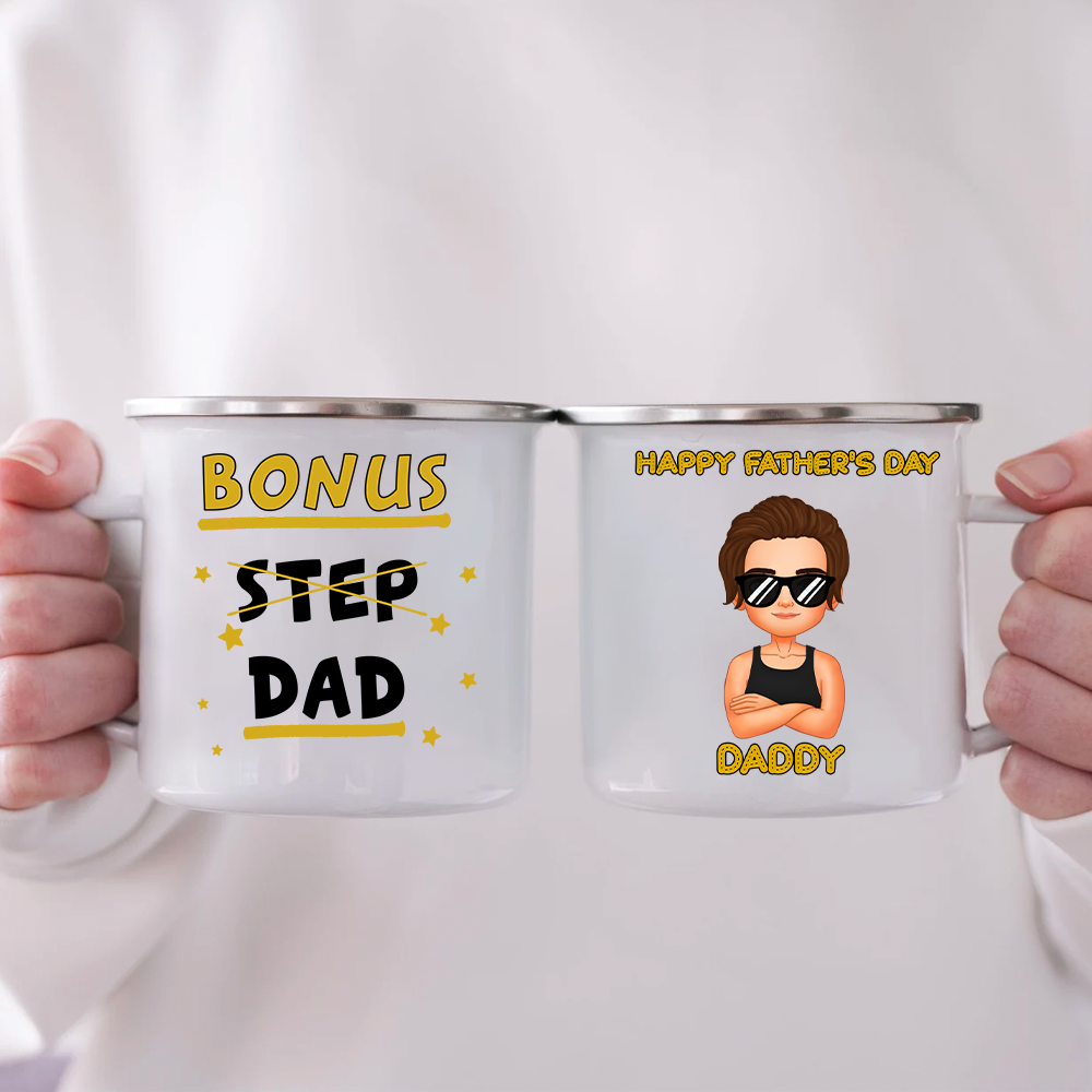 Fathers Day Personalized Mug Bonus Step Dad