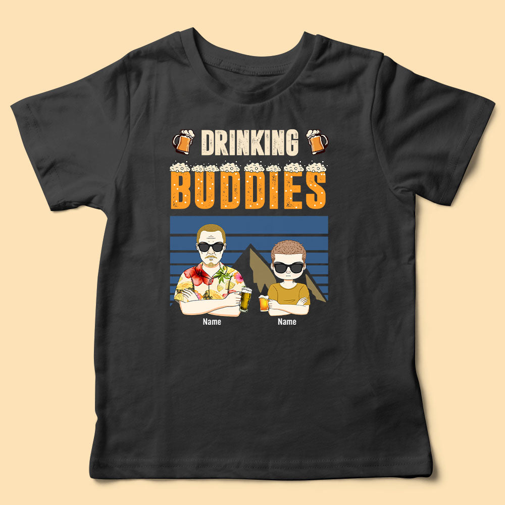 Fathers Day Shirt Daddy Drinking Buddies