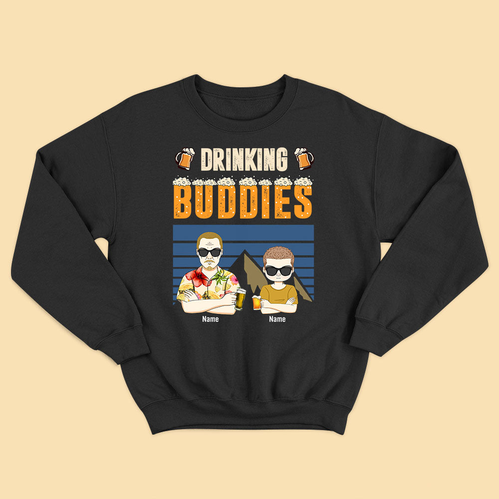 Fathers Day Shirt Daddy Drinking Buddies