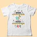 irst Mom And Now Grandma Personalized Christmas Shirt