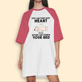 First They Steal Your Heart Then They Steal Your Bed & Sofa Custom Dog Night Gown For Woman