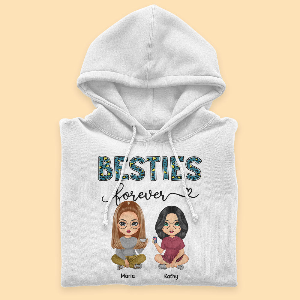 Gifting Ideas For Best Friend Besties Forever Personalized Shirt