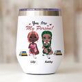 Gifts For Your Best Friend To My Bestie I Love You Personalized Wine Tumbler