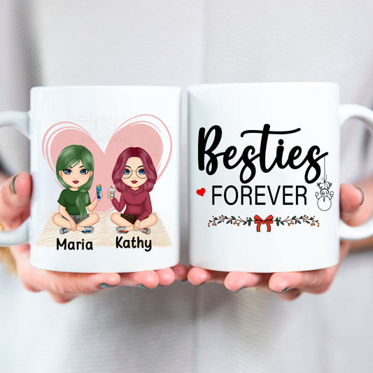 Gifts To Best Friends Besties Forever Personalized Mug