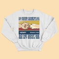 God Knew My Heart Needed Love So He Sent Me My Dog Vintage T-shirt - Mother's Day, Father's Day, Loving, Gift For Dog Mom, Dog Dad , Dog Lover