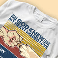 God Knew My Heart Needed Love So He Sent Me My Dog Vintage T-shirt - Mother's Day, Father's Day, Loving, Gift For Dog Mom, Dog Dad , Dog Lover