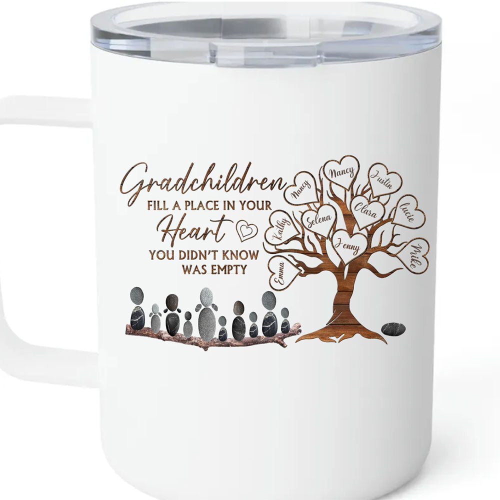 Grandchildren Fill a Space in Your Heart Custom Mug for Mother