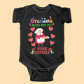 Grandma Never Runs Out Of Hugs & Cookies Personalized Matching Family Christmas Shirt