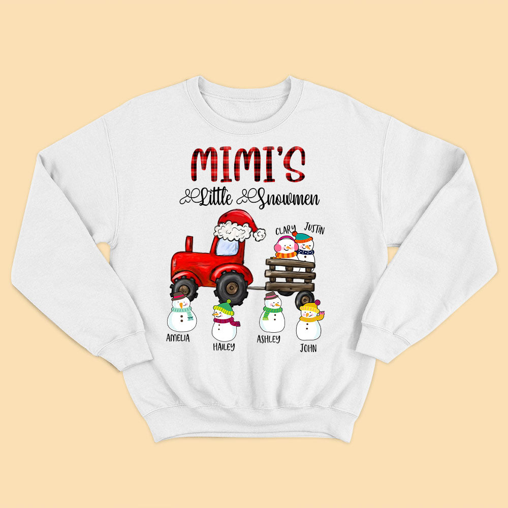 Grandma's Little Snowmen Christmas Shirt