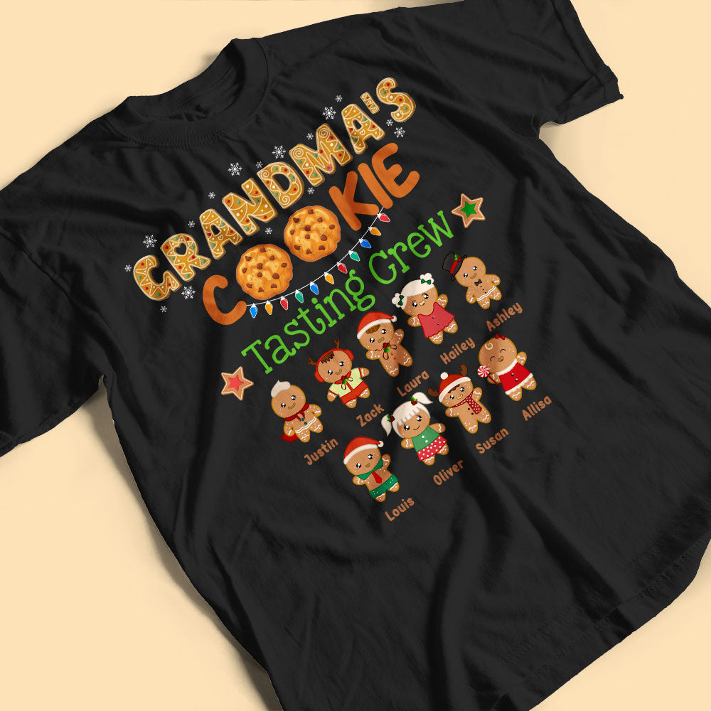 Grandma's Tasting Crew Personalized Matching Family Christmas Shirt