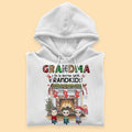 Grandma's Life Is Just Better With Grandkids Personalized Christmas Shirt