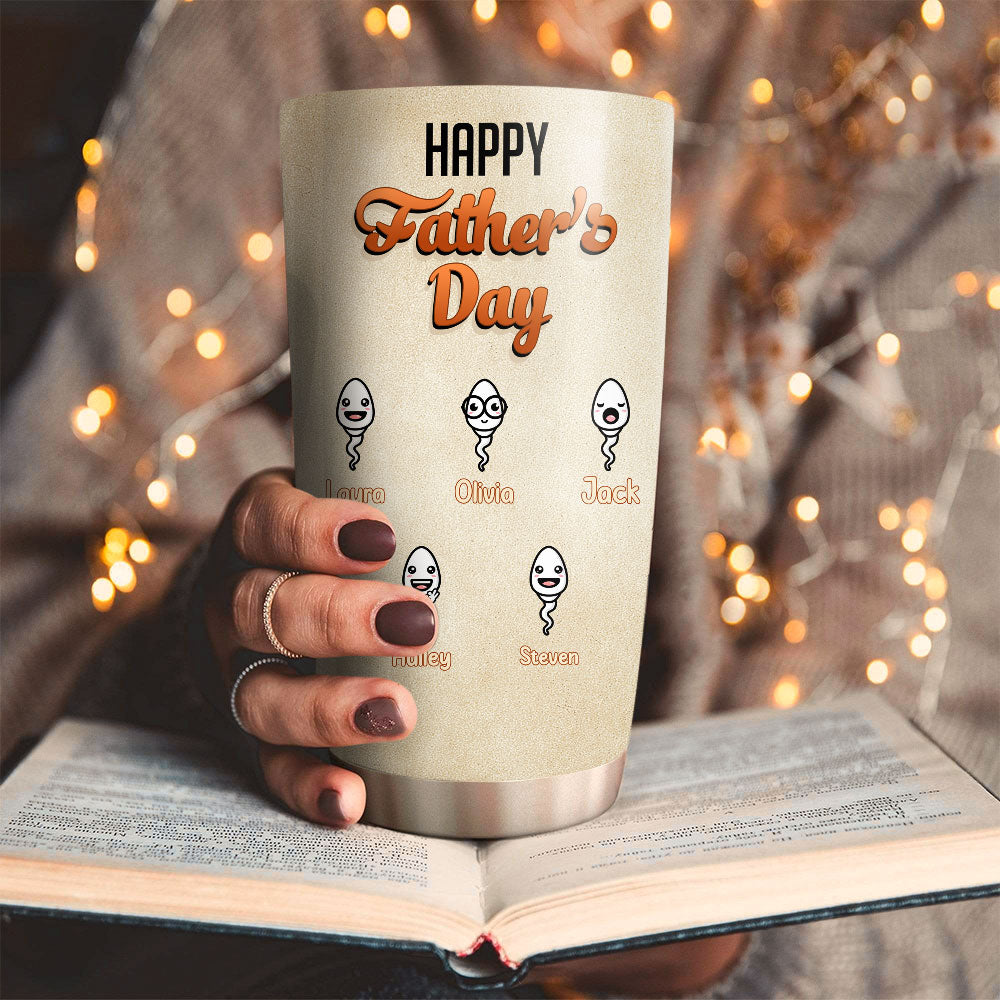 Great Job Dad, We're Awesome Personalized Fathers Day Tumbler