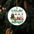 Green Christmas Personalized Cat Ornament Is This Jolly Enough