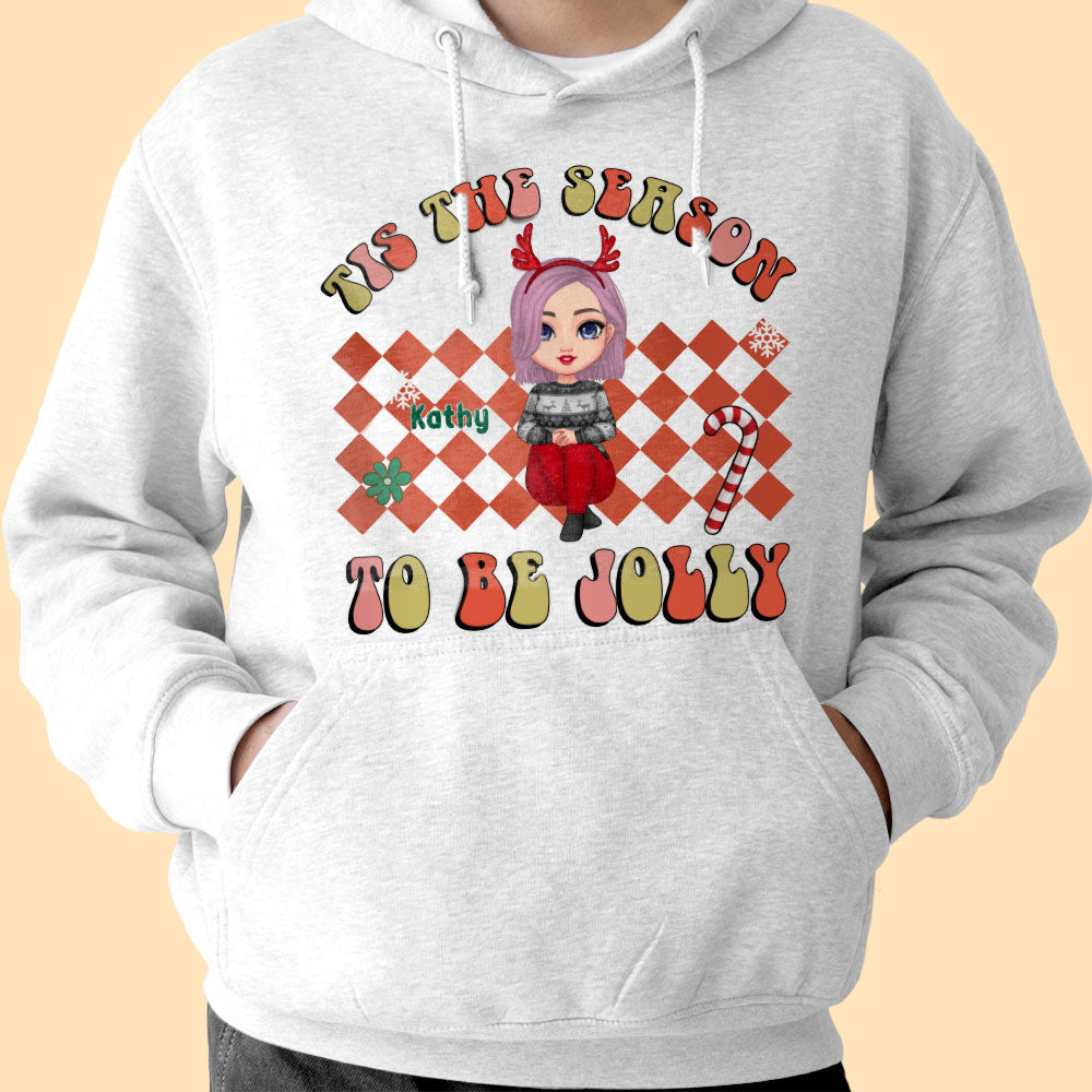 Groovy Christmas Vibes Personalized Christmas Shirt